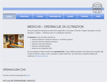 Tablet Screenshot of medicus.si